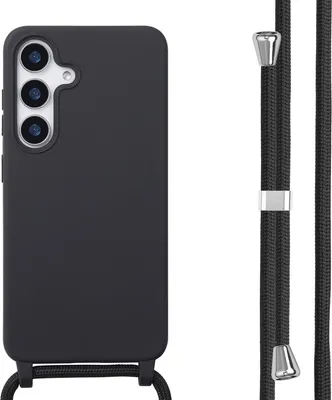 Zdjęcie produktu dla imoshion Silikonowe etui ze sznurkiem do Samsung Galaxy S25 - Czarny