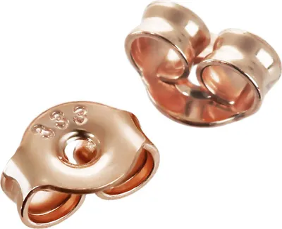 Produktbild von 3 Paar 333 8 Karat Rotgold 4,2mm Gegenstecker Butterfly Verschluss