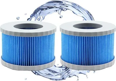 Produktbild von Mspa-Wasserfilter für aufblasbare Pools – Ersatzfilter für Whirlpools – Wasserfiltermodell 2020 (2 Stück)