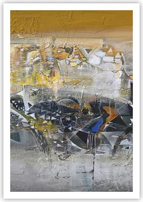 Produktbild von Poster - Poster ohne Rahmen - Abstraktion modern - 70x100 cm - Wand Bild - Wanddeko - Wandbilder - Kunstposter - Wandposter - Bilder - Kunstdruck - Wanddekoration - Wandbild - P2XPA70x100-4001