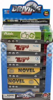 Productafbeelding van Auto met aanhanger, metaal/plastic, 20 cm, vrijloop