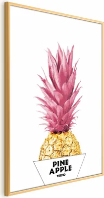 Produktbild von Posterpapier Poster - Golden Pineapple 40x60 cm Blumen b-C-0290-ao-a