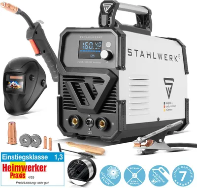 Produktbild von STAHLWERK Schweißgerät FLUX 160 ST Digital mit 160 A Vollausstattung