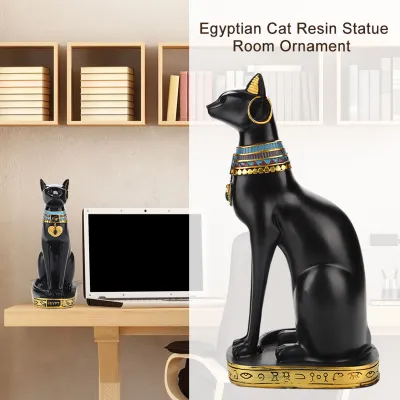Obrázek produktu pro Soška egyptské kočky z pryskyřice, figurka, dekorace do domácnosti a pokoje, umělecké řemeslo, dárky, bytové dekorace L
