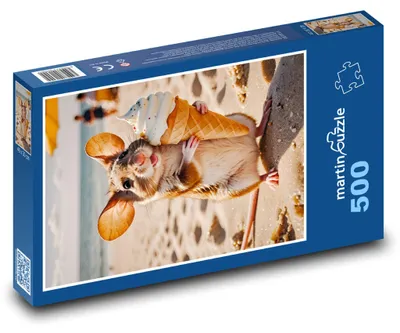 Zdjęcie produktu dla martinpuzzle - Puzzle 500 - Myszka na plaży z lodem