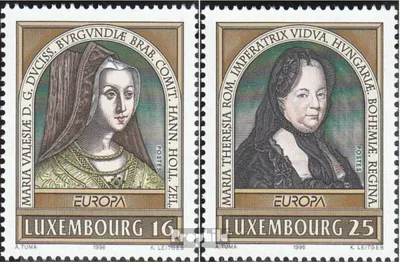 Produktbild von Briefmarken Luxemburg 1996 Mi 1390-1391 (kompl.Ausg.) postfrisch Berühmte Frauen