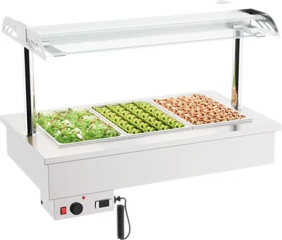 Produktbild von Einbau Bain-Marie zur Warmhaltung von Speisen, 3x 1/1 GN, 1200x700x1050 mm