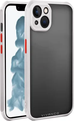Produktbild von ViVanco™Frosted, Cover, Apple, iPhone 14, 15,5 cm (6.1"), Grau, Durchscheinend