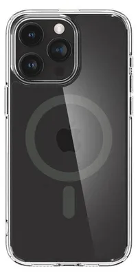 A clear case for an iPhone 15 Pro Max with MagSafe.
