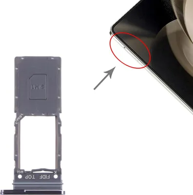 Produktbild von Für Samsung Galaxy Z Fold5 SM-F946 SIM Kartenhalter Schwarz Ersatzteil Reparatur