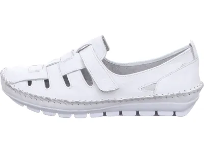 Produktbild von Gemini Gemini Damen Slipper Leder Flechtoptik Klettverschluss 382334-01 uni 245-10-00198