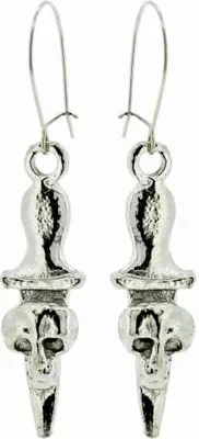 Produktbild von Ohrringe Totenkopf Dolch Ohrhänger Dolch Totenkopf Ohranhänger Totenkopf Messer earrings dagger skull