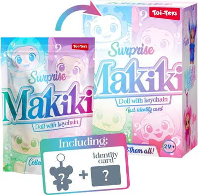 Produktbild von Toi-Toys Schlüsselanhänger Makiki 15cm buntes Spielzeug-Accessoire