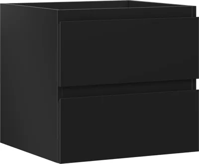 Produktbild von Mexen Orio Badezimmerschrank unter Waschbecken 50 cm, 2 Schubladen, schwarz matt - 91A10-05047-2-BFF71