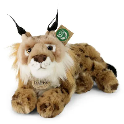 Produktbild von Kuscheltier Luchs liegend 30 cm braun/schwarz Plüschluchs