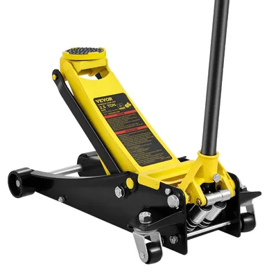 Produktbild von VEVOR Wagenheber, 2,5 Tonnen Niedrigprofil-Wagenheber, Aluminium- und Stahl-Rennwagenheber mit Dualkolben-Schnellhubpumpe, Wagenheber-Hubbereich 95 mm-475 mm, 2.5 T-a, Eisen-c