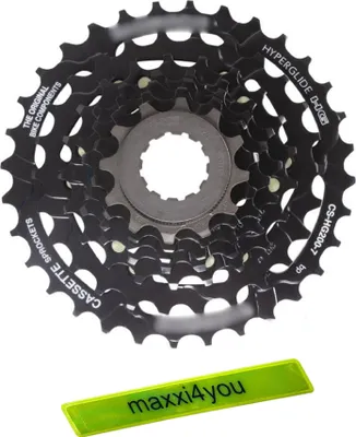 Produktbild von Shimano Kassette CS-HG200 7-fach 12-32 Zähne inkl. maxxi4you Reflexband