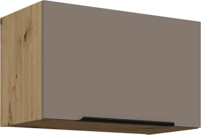 Produktbild von LUNARA Dunstabzugshaubenschrank – Breite 60 cm, Dunkelbeige / Eiche Artisan