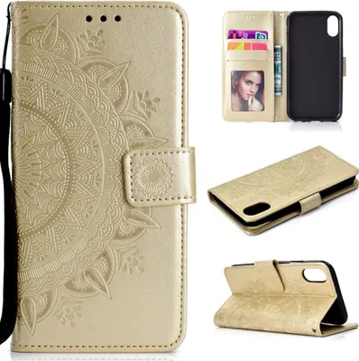 Produktbild von Xiaomi Redmi 9A Handy Hülle Flip Case Cover Tasche Handytasche Mandala