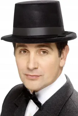 Image de Smiffy's Cylinder Noir Feutre Élégant Costume Homme