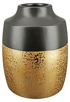 Imagen del producto de Jarrón Gilde, diseño "Tomar", esmaltado, cerámica, , dorado, unidad de venta: 2, largo: 16 cm, ancho: 16 cm, alto: 21 cm. Código: 47378. Número de artículo: 4063387473788