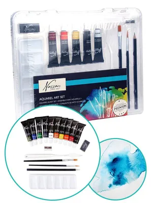 Produktbild von Nassau Aquarellfarben Starterset 18-teilig kreatives Spielzeug