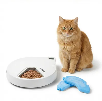 Produktbild von Flamingo 560425, Haustierfutterautomat, Kunststoff, Weiß, Drinnen, Katze, 0,33 l