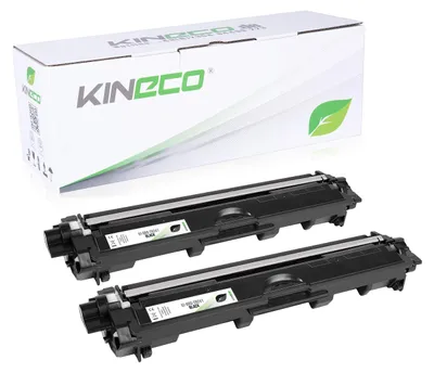 Zdjęcie produktu dla Kineco 2X Toner, zamiennik TN241BK TN245, zestaw 2 sztuki, kolor czarny, kompatybilny z Brother HL-3142CW, MFC-9332CDW