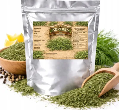 Obrázok produktu pre Sušený kôpor - ihličie na ryby, tvaroh, polievky a zemiaky 500 g