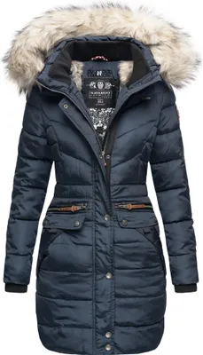 Navahoo Paula Winter Steppmantel Blau 42