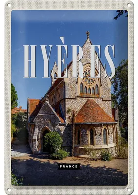 Produktbild von Blechschild Reise 20x30cm Hyères France Hafenstadt Urlaub