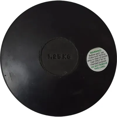 Produktbild von Sporti France Diskuswurf 1.25kg Schwarz  Schwarz One Size