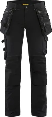 Produktbild von Blakläder® Damen Handwerker Arbeitshose 4-Wege-Stretch Schwarz 7198 1644, Farbe:schwarz, Größe:46