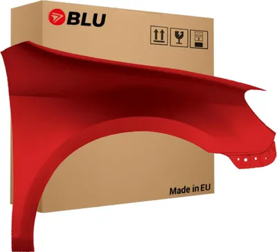 Zdjęcie produktu dla BLU Błotnik Premium pasujący do VW Volkswagen Golf VI 6 Hatchback LY3D Prawy Czerwony TornadoRot | 2008-2016 | Przedni Przód | Lakierowany | Gotowy do montażu | Ocynk