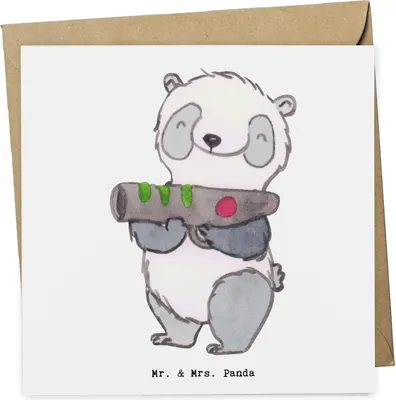 Produktbild von Mr. & Mrs. Panda Grußkarte Panda LaserTag - Weiß - Geschenk, Glückwunschkarte, Lasergame Zentrum, doppelkarte, Klappkarte, anlasskarte, faltkarte