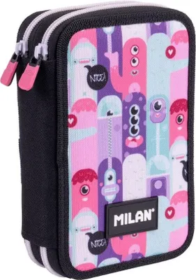 Zdjęcie produktu dla Etui MILAN Aliens 2 wyposażone w 2 zamki błyskawiczne