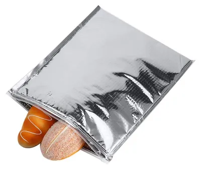 Produktbild von Omgoods – 5 Stück Aluminiumfolien-Isolierbeutel – Thermische Kühlbeutel für Picknick und Mittagessen