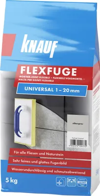 Produktbild von Knauf Fugenmörtel Flexfuge Universal 1 - 20 mm silbergrau 5 kg