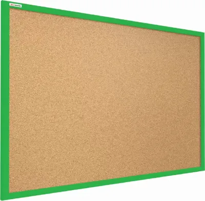 Produktbild von Pinnwand mit grünem Naturholzrahmen 90x60cm