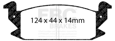Produktbild von EBC ULTIMAX2 Bremsbelagsatz Vorne Daihatsu 0449187702000