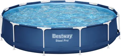 Zdjęcie produktu dla Basen stelażowy Bestway® Steel Pro™ bez pompy Ø 366 x 76 cm, ciemnoniebieski, okrągły