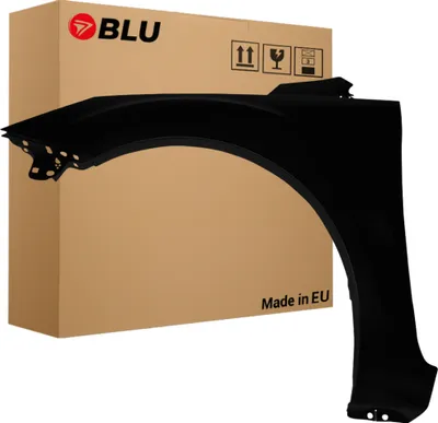 Zdjęcie produktu dla BLU Błotnik pasujący do Ford Focus MK2 II LIFT F3 JAYC Lewy Czarny PantherSchwarz | 2008-2010 | Przedni Przód | Lakierowany | Gotowy do montażu  | Stal