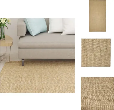 Zdjęcie produktu dla vidaXL Dywan naturalny sizal 80x150 cm - Dywany