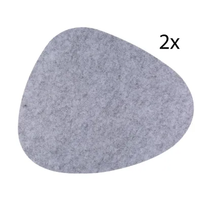 Produktbild von Filz Telleruntersetzer Grau 2x