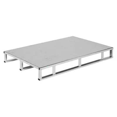 Produktbild von Kongamek Stahlpalette 1200x800x147mm mit Blech und 1000kg Tragkraft