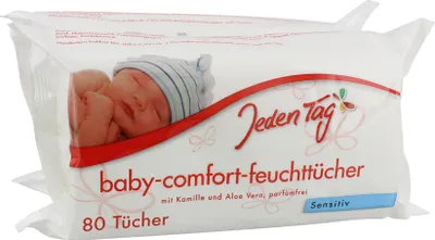Produktbild von Jeden Tag Baby Feuchttücher Sensitiv 2x 80 Tücher