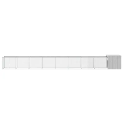 Obrázok produktu pre vidaXL Klietka pre kurčatá sivá 900x91x100 cm pozinkovaná oceľ