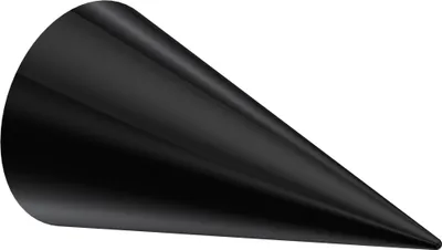 Produktbild von Interdeco Endstücke / Zierabschlüsse für Gardinenstangen mit 20 mm Ø Schwarz, Typ Savio (Kegel), Pack. 2 Stück