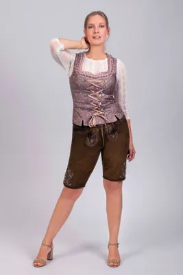 Produktbild von Edelnice Kurze Wildbock Lederhose Steffi 42