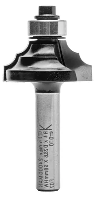 Produktbild von Doppelradienfräser aus Hartmetall, Schaft 8 mm, Durchmesser 28,6 mm